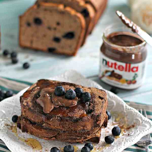 Chocolate Blueberry French Toast