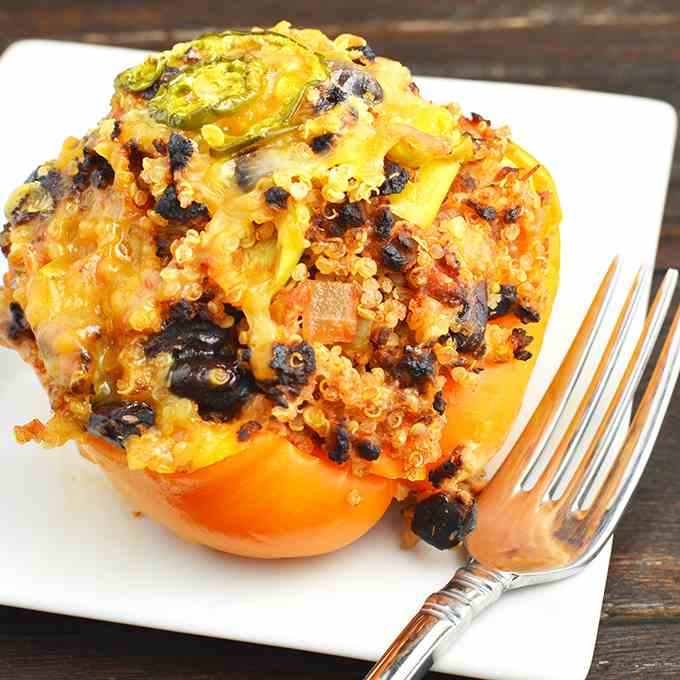 Tex-Mex Vegetarian Stuffed Peppers