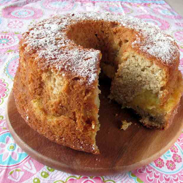 Apple Custard Tea Cake