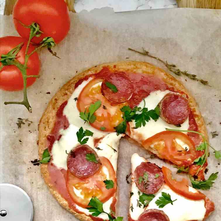 Paleo Cauliflower Crust Pizza