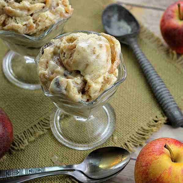 Skinny Apple Crisp Ice Cream