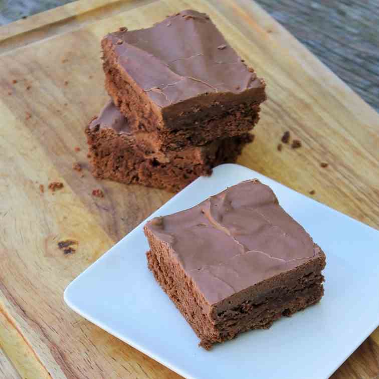 Chocolate Brownies w- Chocolate Frosting