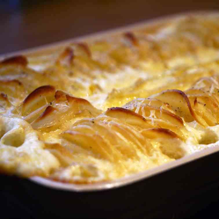 Hasselback dauphinoise potatoes