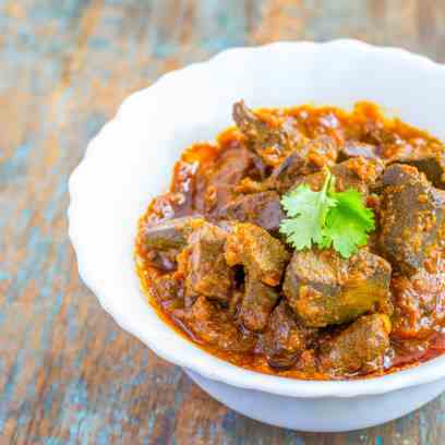 Liver (kaleji) Tikka Curry