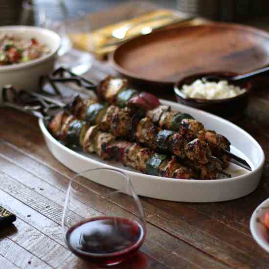 Za’atar chicken kabobs