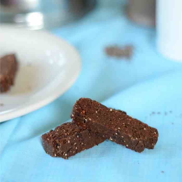 Chocolate Chia Biscotti