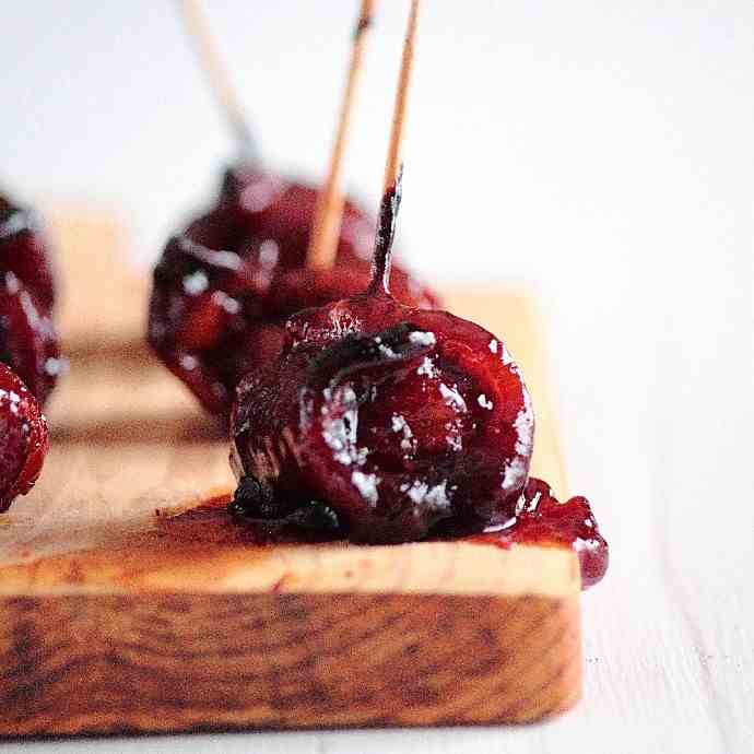 BBQ Bacon Wrapped Water Chestnuts