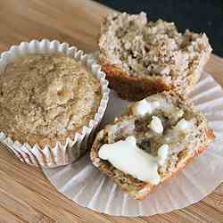 Banana Applesauce Muffins