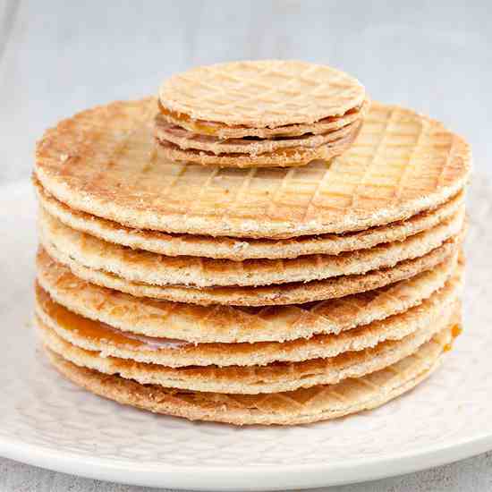 Homemade stroopwafels