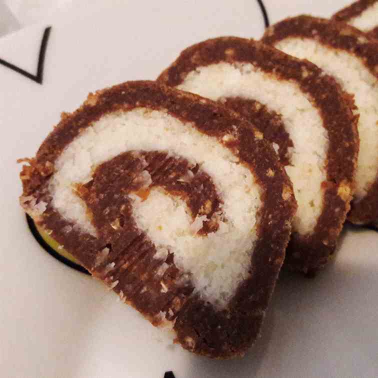Chocolate Coconut Roulade