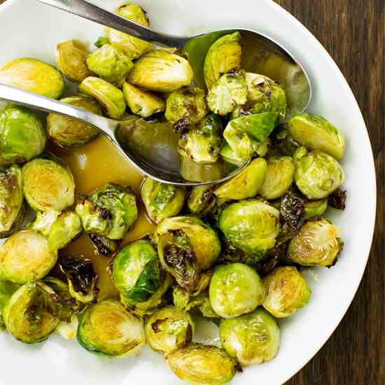 Roasted Brussel Sprouts with Balsamic