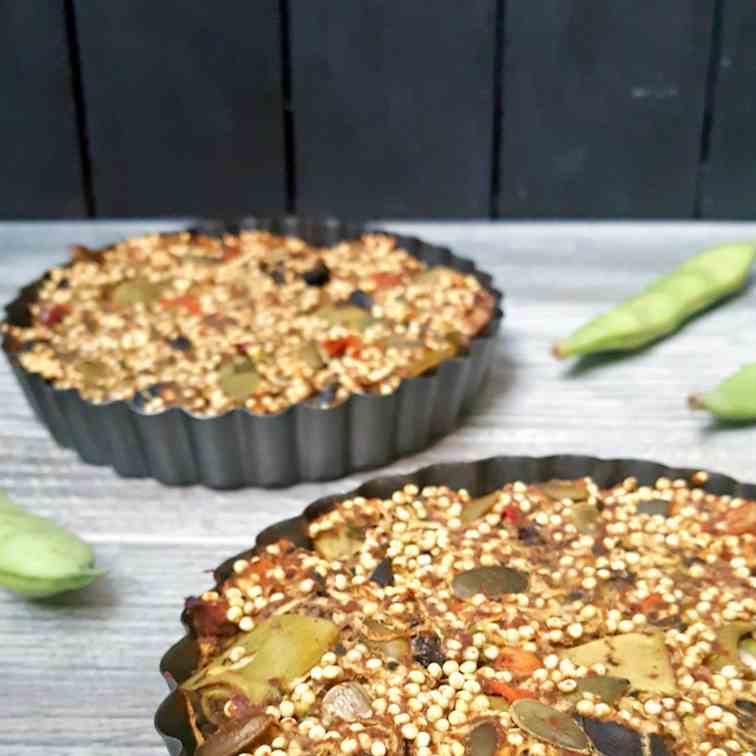 Vegan zucchini pie