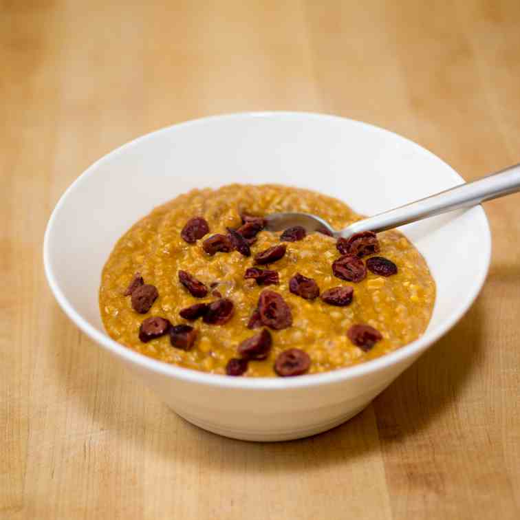 Quick Pumpkin Pie Oatmeal