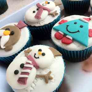 Mr Men Christmas Cupcakes