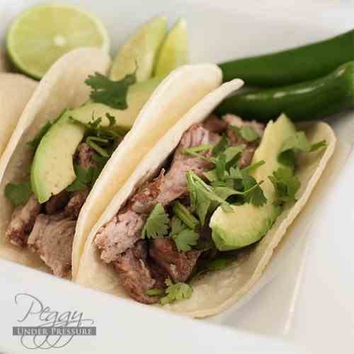 Mexican Carnitas Tacos - Pressure Cooked
