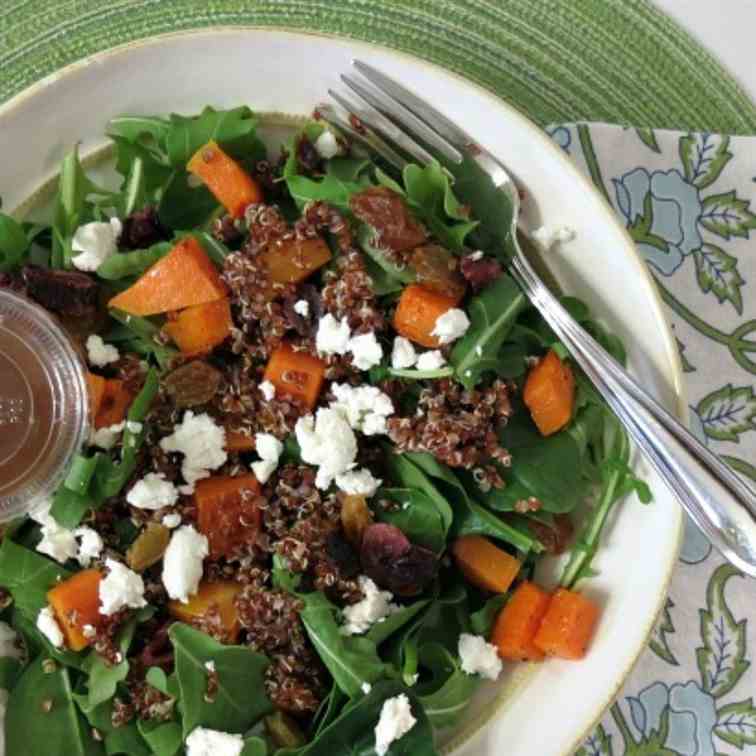 Roasted Butternut and Quinoa Salad with Ho
