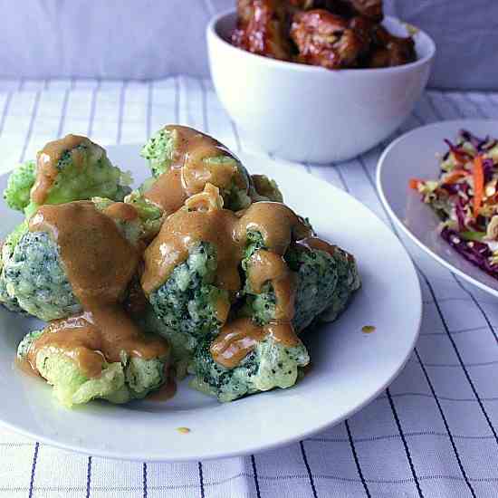 Broccoli Gomae with Peanut Sauce