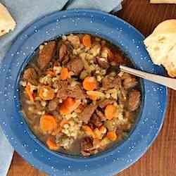 Homemade Beef and Barley Soup