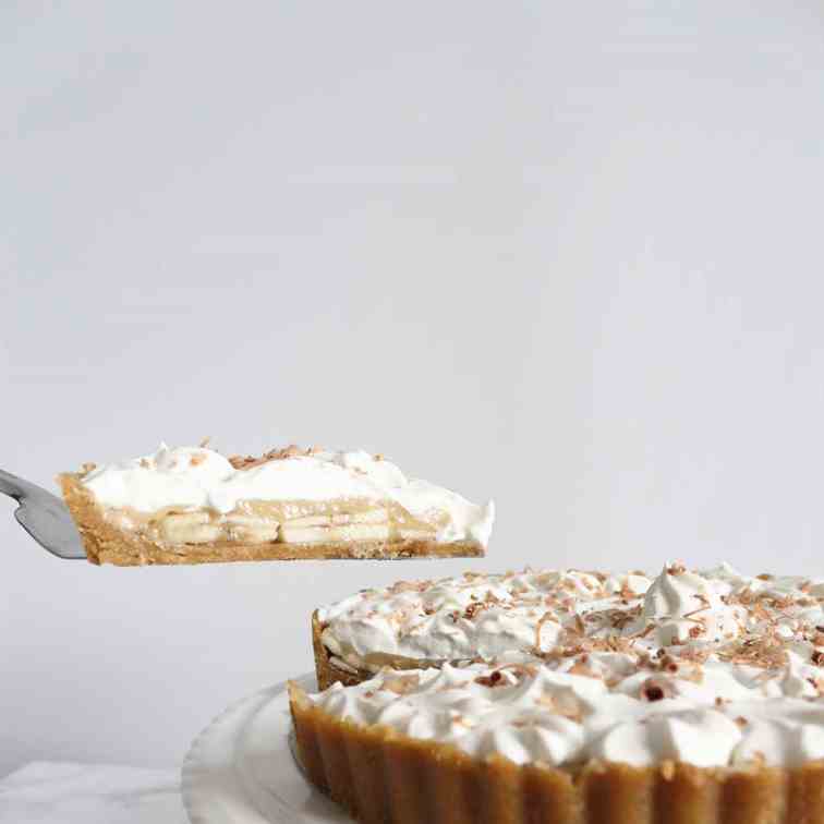 Vegan banoffee pie