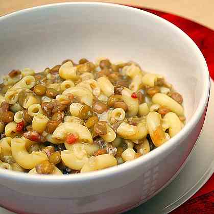 Warm Lentil & Pasta Soup