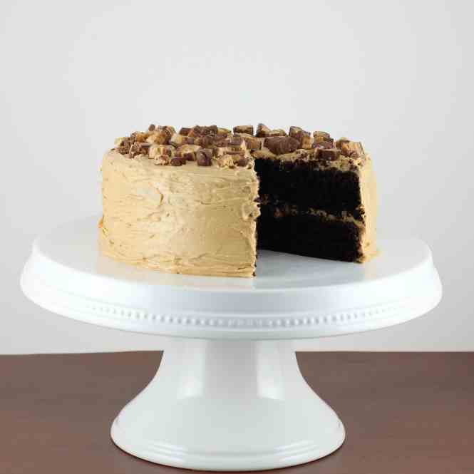 Chocolate Cake with Peanut Butter Frosting