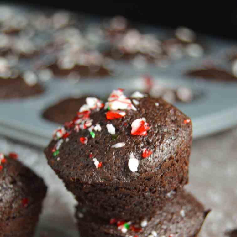 Two Bite Peppermint Brownies