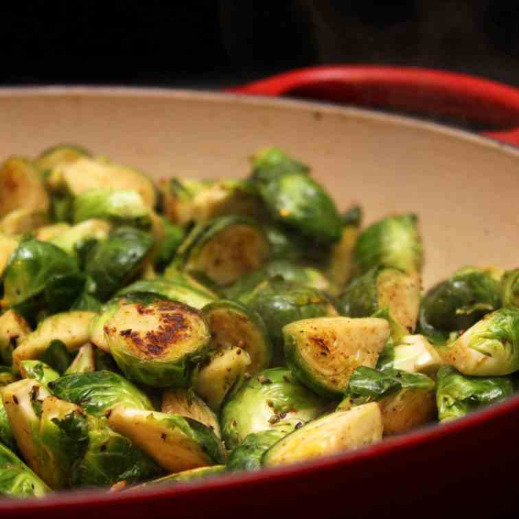 Sweet and Spicy Brussel Sprouts