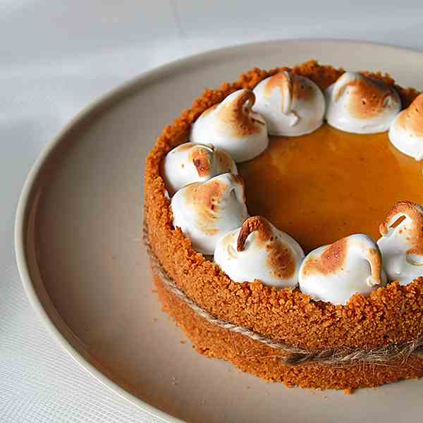 Almost no bake pumpkin tart