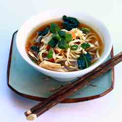 Chicken Miso Soup with Ramen Noodles