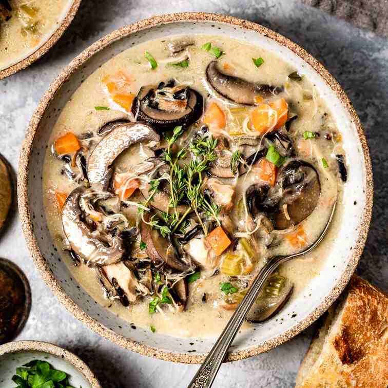 Instant Pot Chicken Wild Rice Soup