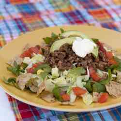 Slow Cooker Vegetarian Lentil Taco Salad