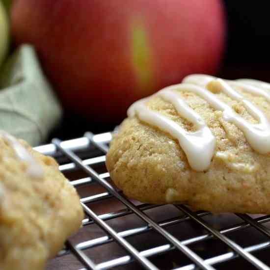 Spiced Cakey Apple Cookies