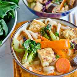 Vegetarian Thai Curry with Udon Noodles