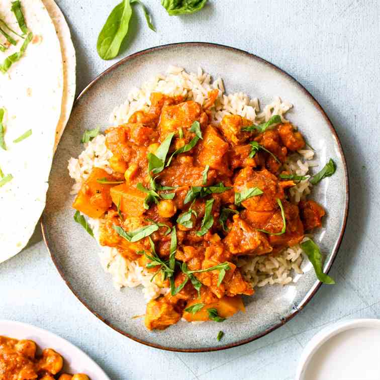 Chicken Chickpea Coconut Curry