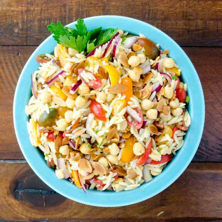 Chickpea, Tomato and Orzo Salad