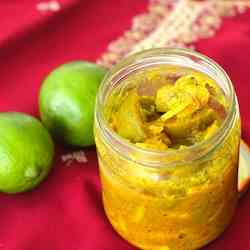 South Indian Lime pickle- solar style