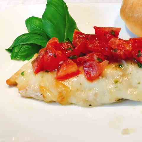 Cheesy Bruschetta Chicken