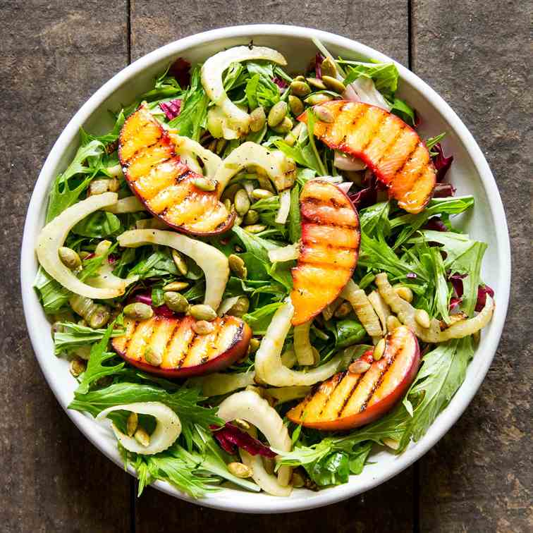 Grilled Peach Salad