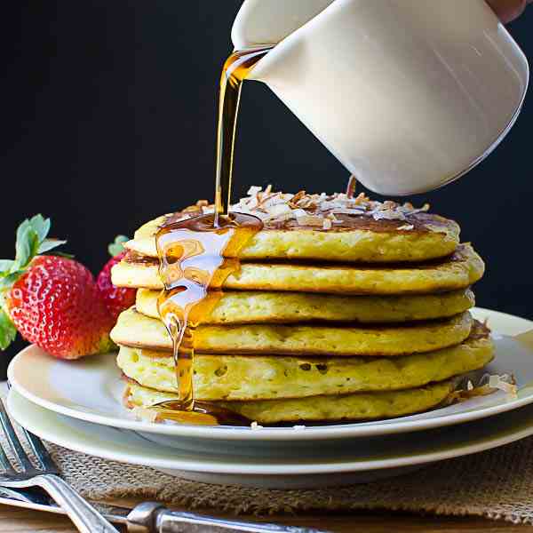 Coconut Orange Buttermilk Pancakes