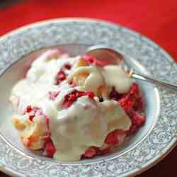 Raspberry Bread Pudding