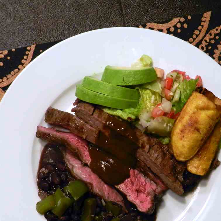 Flank Steak With Mole Sauce