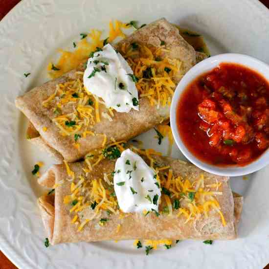 Rotisserie Chicken Avocado Burritos