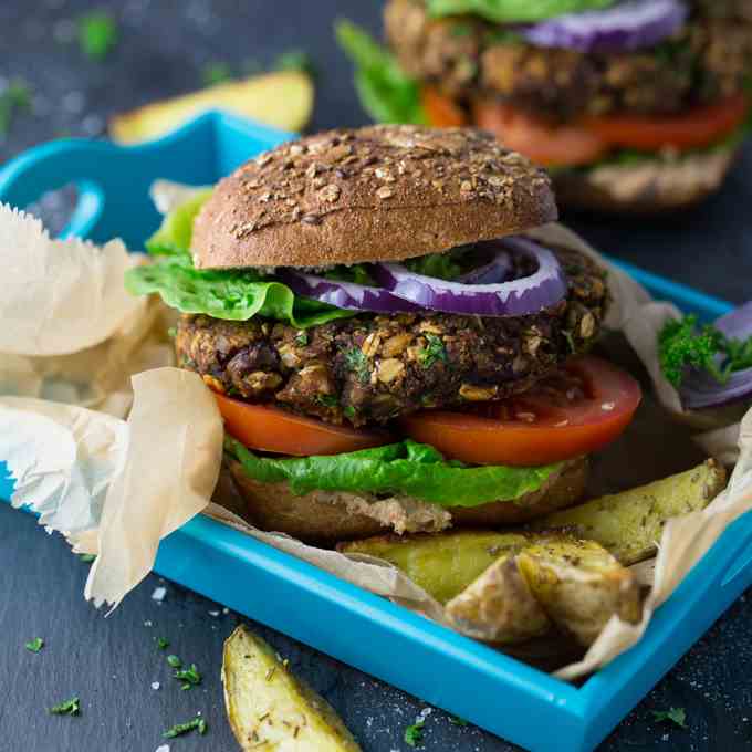 Vegan Mushroom Burger