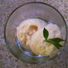 Refreshing Honeydew melon sherbet