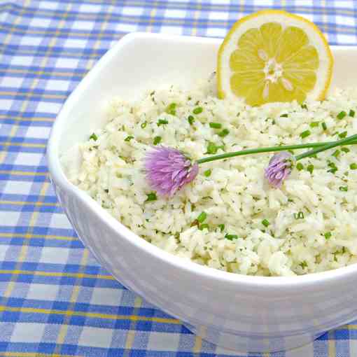 Lemon Chive Rice