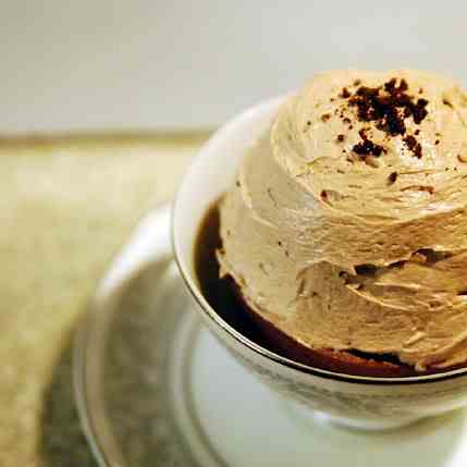 Coffee drink with Nutella Frosting