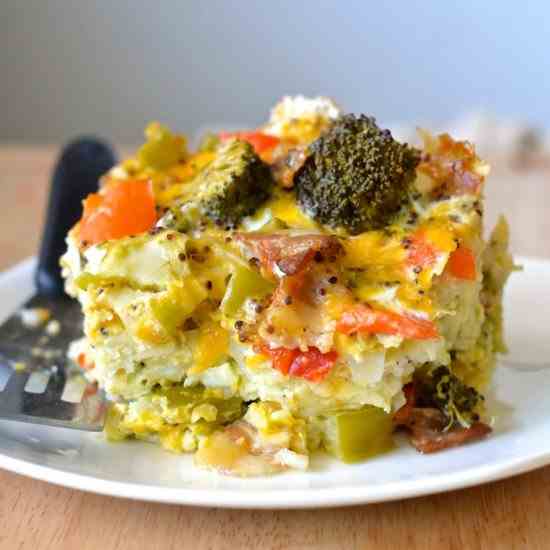 Healthy Crockpot Breakfast Casserole