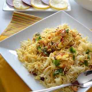 Egg dum biryani