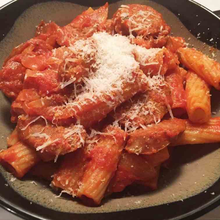 Sausage and Rigatoni ala Vodka