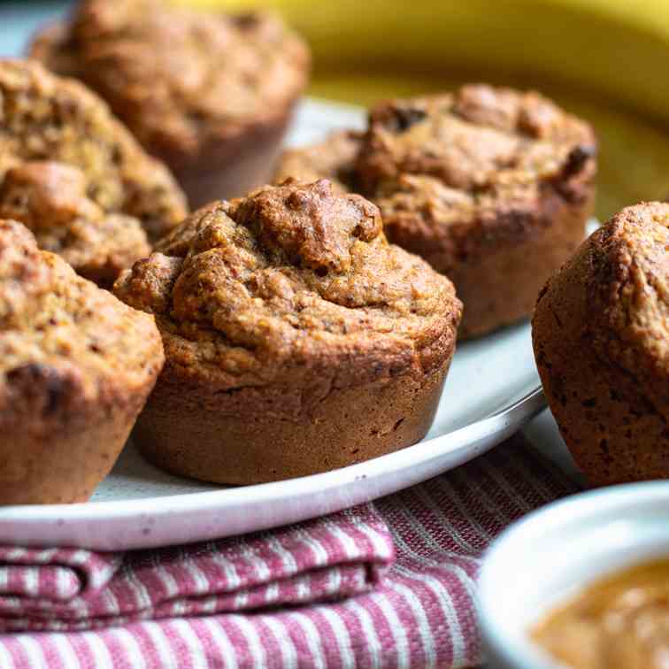 Vegan Banana Muffins (Oil-Free)